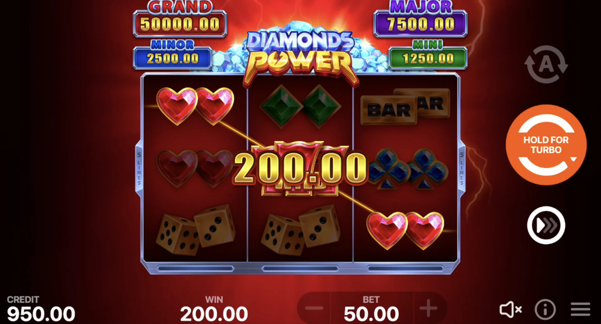 Diamonds Power: Hold and Win