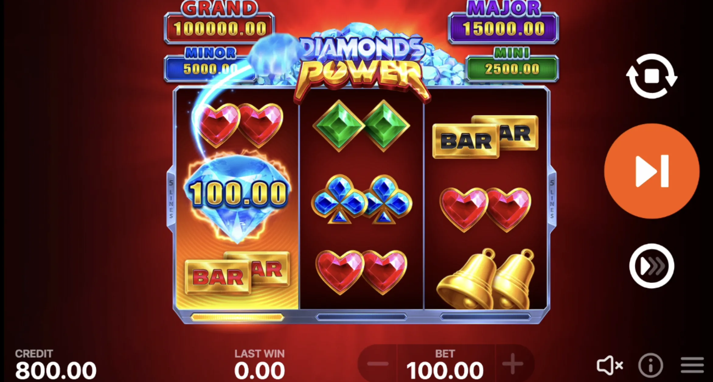Diamonds Power: Hold and Win Slot